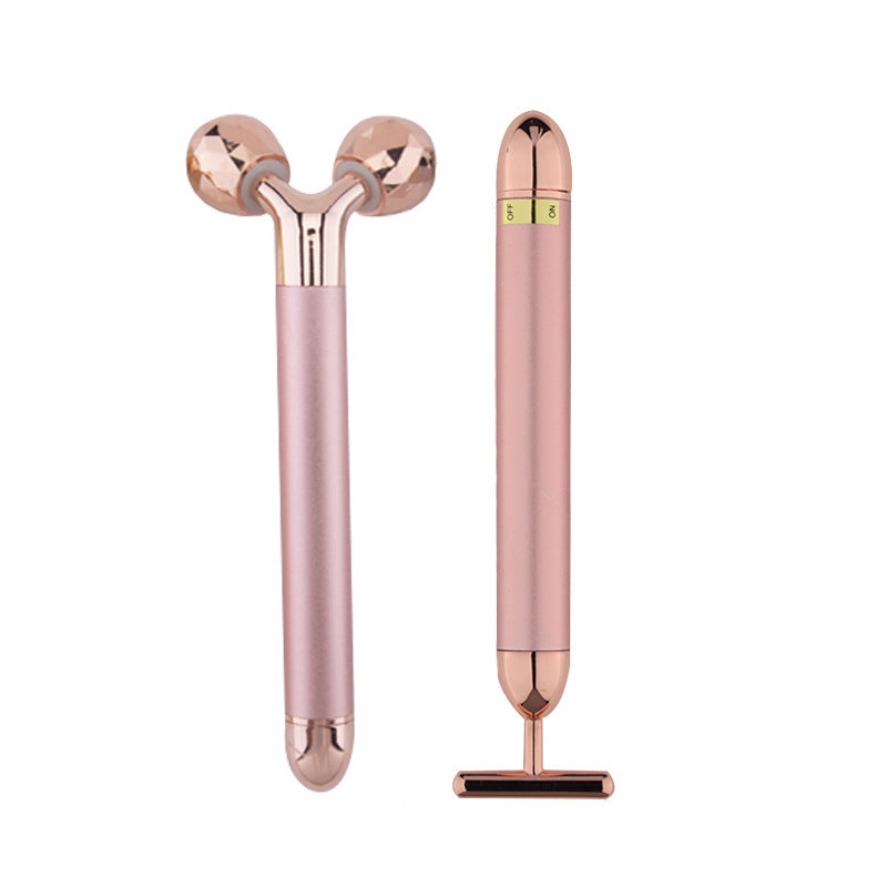 3D Roller T-shaped Set - Rose gold - Shopfinity Supplier