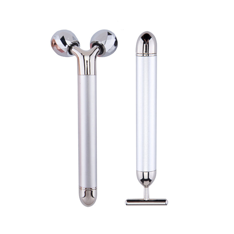 3D Roller T-shaped Set - Silver - Shopfinity Supplier