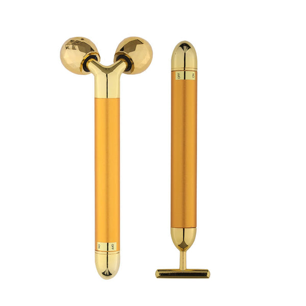 3D Roller T-shaped Set - Gold - Shopfinity Supplier